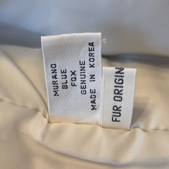 Vintage Murano Genuine Blue Fox Fur Jacket Size Medium - Picture 7 of 13